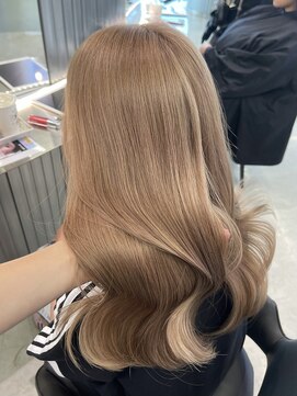 ジーナリア(Xena ria) 《衣織》透明感ベージュ/ハイトーン/韓国ヘア