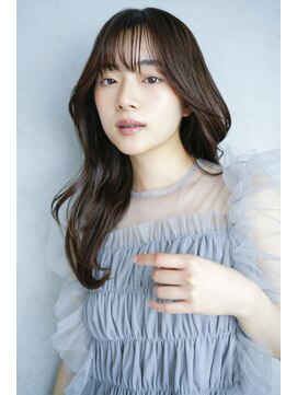 アイティー バイ アルバム 中野店(IT by ALBUM) 暗めカラー韓国ヘア顔周りレイヤーロンググレージュ_F30133