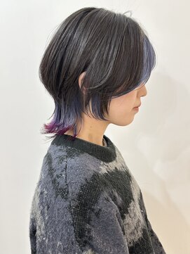 ユーフォリア 銀座(Euphoria) ウルフ/ウルフカット/ ショートウルフ/インナーカラー担当岩崎18