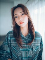 エーバイフー 江坂店(A BY WHO)&nbsp;A BY WHO江坂/レイヤースタイル/センターパート/透明感カラー