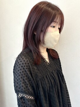 ラシアヘアー(LASIA HAIR) 【LASIA大分/牧駅徒歩5分】ベリーピンク/顔まわりレイヤー