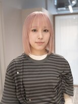 エン 栄店(enne)&nbsp;ココアベージュ/クラゲヘアー/ボブレイヤー/小顔/黒髪/栄