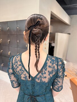 ヘアー アイス ルーチェ(HAIR ICI LUCE) 結婚式参列ヘアセット!タイトヘアセット/中西