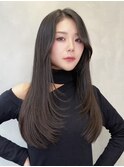 レイヤーカット美髪矯正韓国ヘア