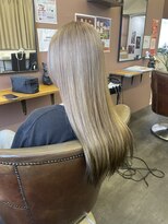 ブリックヘアー(BLICK Hair) ダブルカラー ミルクティーベージュ ブラック裾カラー