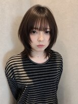 コト 福井大和田店(coto)&nbsp;福井レイヤーボブウルフ顔まわり韓国レイヤーカット艶髪艶カラー