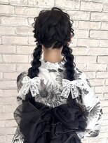 ハウス(HAUS.) 横浜浴衣着付けお任せ下さい★ツイン編み下ろし/横浜ヘアメ