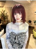 姫カット小顔似合わせレイヤーカット骨格補正ボブミディアム