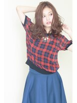 オーロ(ORO)&nbsp;大人可愛い色っぽ前髪のフェミニンロングヘア