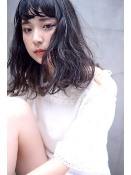 ミラバイグリーン(Mira by green) ブルージュash×無造作