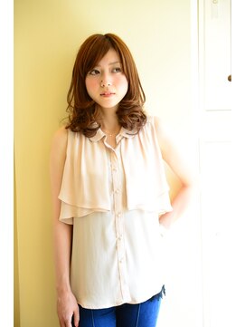 アイル ヘアー(Aile Hair) 【Aile Hair】ミディアムstyle★デジパーカラーカット★前髪あり