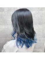 キャラ シャローネ 池袋(Chara Chalone)&nbsp;インナーカラーブルー＊【キャラシャローネ池袋】