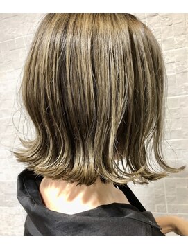 エル ヘアサロン なんば店(eL) eL☆HIROSHI パール ベージュ ハイライト オッジオット