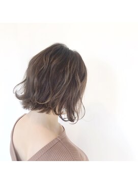 チコヘアー(chico hair) 【chico hair寺田町】外ハネ/グレージュ/透明感/くびれ/髪質改善