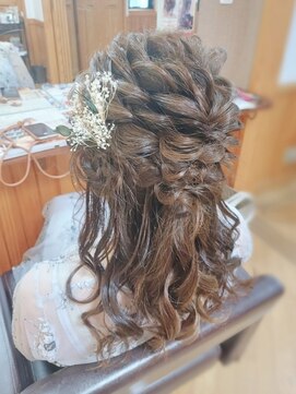 エクステンション クーチャー(Extention Cu'cha) 結婚式お呼ばれハーフアップ