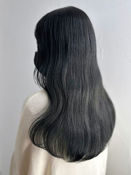 アイティーバイアルバム 藤沢店(IT by ALBUM) グレージュロング_斜めバンググレージュカラーシルキー_ba441291