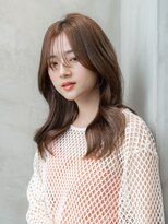 オースティン 流山おおたかの森(AUSTIN)&nbsp;大人かわいい前髪セシルカットココアブラウンフリンジウェーブ