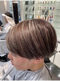 メンズマッシュハイライトカラー