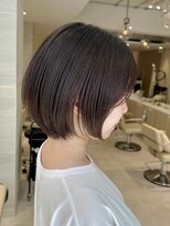 ミズチャーム(Ms.CHARM)&nbsp;前下がりショート/透明感カラー/ショコラブラウン