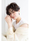大人可愛い20代30代小顔丸みショートボブマッシュ