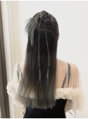 ハーフアップカチモリヘアセット