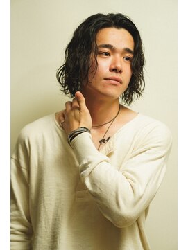 セカンドルーム ティーシーヘアー(2nd room TC hair) メンズボブ×波巻きパーマ