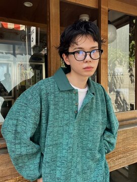 ヒュージ 表参道(huge) アップバング/束感ショート/ツーブロックマッシュ/コンマヘア