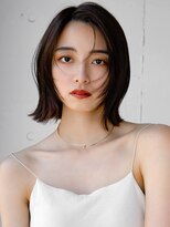 エインアンリー 表参道(AIN.ANLY.)&nbsp;◯薄めバング短めバングフェイスレイヤーカット切りっぱなしボブ