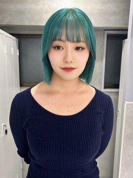 スウィープ(sweep) ハイトーンボブ/ミントグリーン/天神/大名