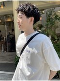 【ソフトツーブロックパーマ サーフカール】