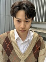 リコ ヘアアンドリラクゼーション 名駅店(LICO HAIR＆RELAXATION)&nbsp;ニュアンスパーマセンターパート　名古屋駅/名駅/メンズパーマ