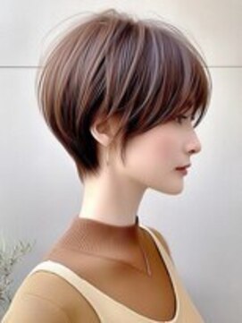 サンテ ヴィスタ(Sante ViSta) ショート くびれヘア ハンサムショート ベージュカラー 20代30代