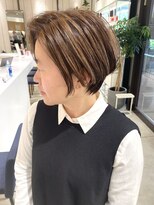 ステアケース 武蔵小杉店(stair:case)&nbsp;大人ショート/ショートボブ/白髪ぼかしハイライト/武蔵小杉