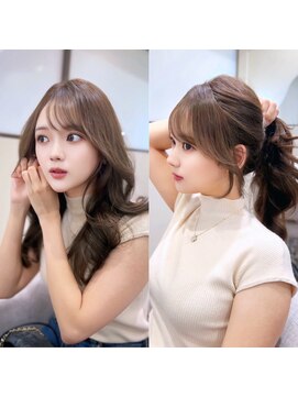 シュガー(Sugar) 透明感カラー/ワンホンヘア/韓国ヘア/顔まわり/大阪/梅田