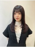 イメチェン/ピンクベージュ/アンブレラカラー/前髪【千葉駅】