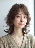 ミディアムレイヤー 白髪ぼかし 白髪染め 40代50代60代