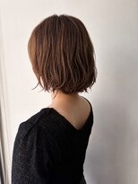 ペスカケイクリエイティブ(PESCA K-CREATIVE) 暖色ブラウンのニュアンスウェットボブ