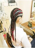レッドエクステコーンロウ【ヘアアレンジ　立川/立川南口】