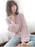 シアーなハネ感☆大人っぽシルキーフェザーミディ