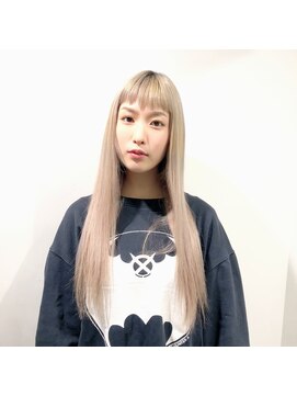 ルイス(L'wis) プラチナホワイトベージュ×シールエクステ　代表朝長