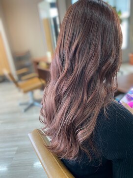 アリカ(arika) ロングヘア×ピンクブラウン