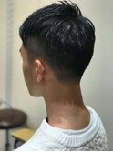 ショートレイヤーかき上げソフトツーブロックビジネス