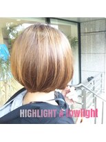 アース 国立店(HAIR&MAKE EARTH) ハイライトボブ