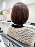 乾かすだけでまとまるナチュラルボブ