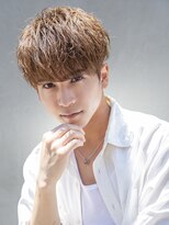 【メンズstyle】ベリーショートニュアンスパーマグレーベージュ