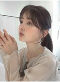 結んで可愛い★顔まわりカット