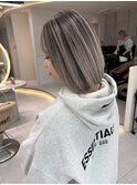 ★縮毛矯正くびれヘア夏のヘアアレンジハイライトカラー髪質改善