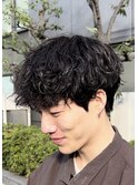 坂口健太郎風シャドウパーマ刈り上げなし