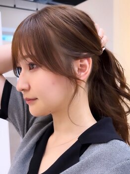 カラ フクオカ(Cara FUKUOKA)の写真/【福岡/天神】前髪やサイドのラインで印象が変わる！あなたに似合うスタイルをご提案☆小顔魅せ効果も◎
