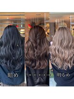 アンダーバーホワイト(_white)&nbsp;ハイライトブリーチ髪質改善トリートメントエクステ神戸三宮